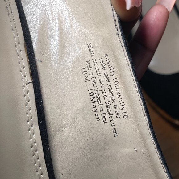 Enzo Angiolini Black Leather Heels - Picture 4 of 4